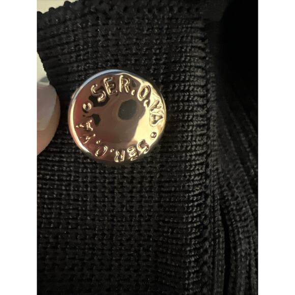 Ser.O.Ya Womens Long Sleeve Ribbed Black Button Front Nala Bodysuit Small New E3 - Picture 8 of 11